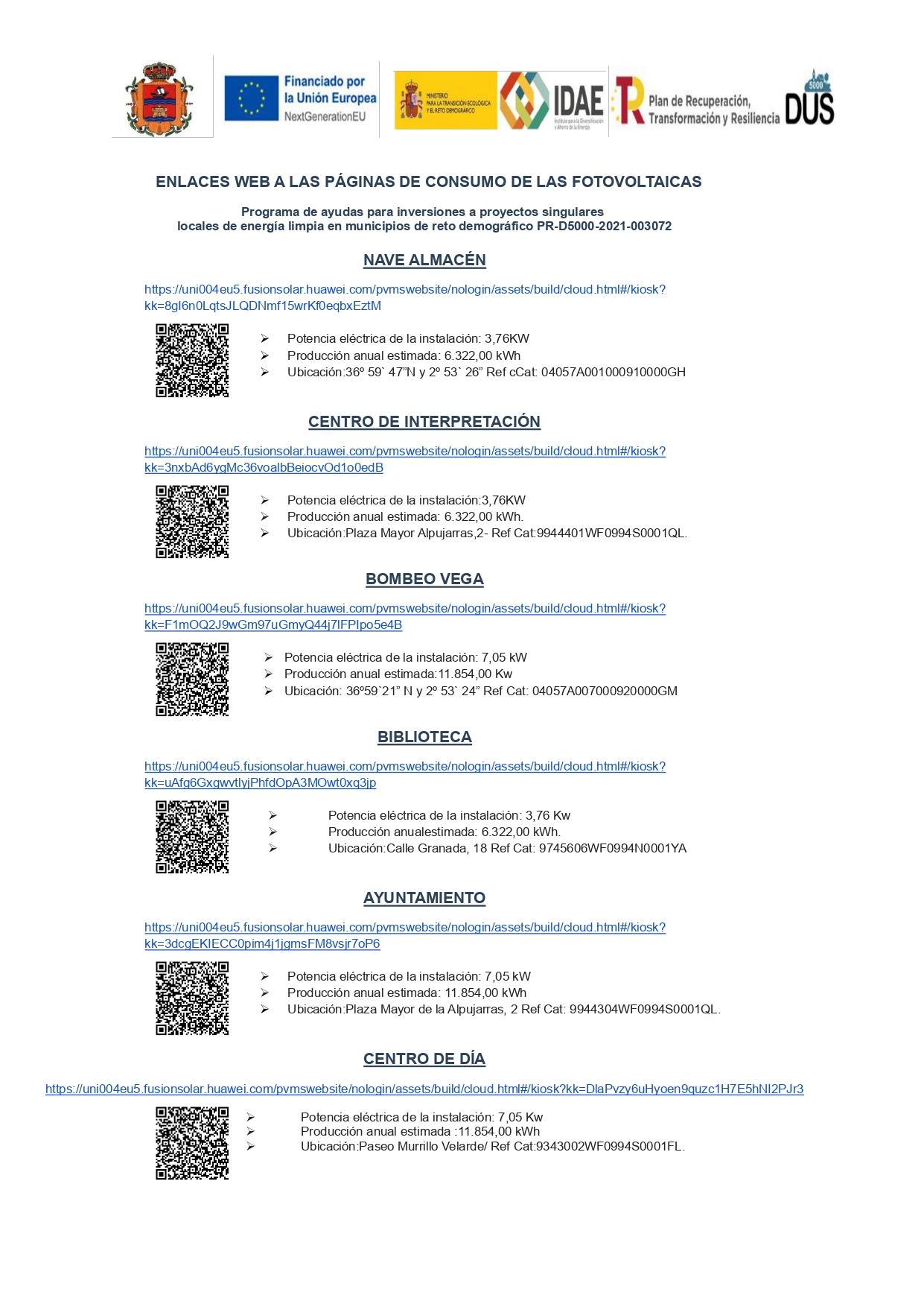 Programa de ayudas para inversiones a proyectos singulares locales de energía limpia en municipios de reto demográfico PR-D5000-2021-003072